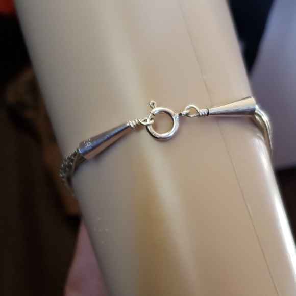 Sterling silver tribal bead bracelet - Picture 3 of 4